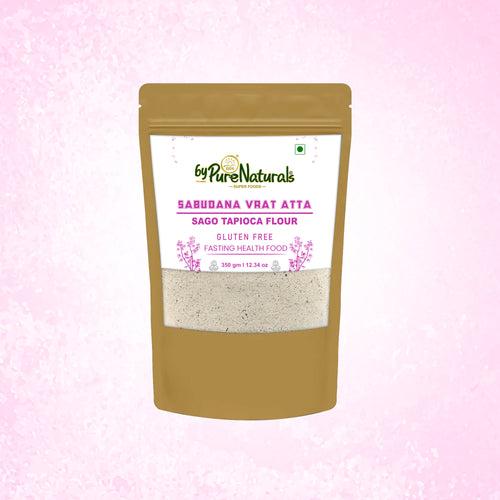 byPurenaturals Sabudana Vrat Atta - Sago Tapioca Flour- GLUTEN FREE READY TO USE ATTA 350gm