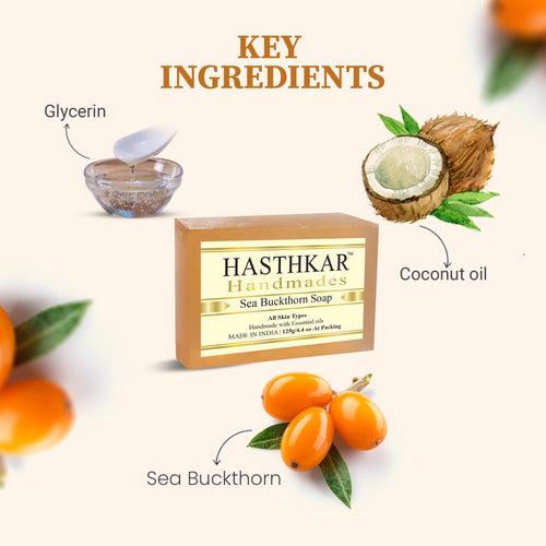 Hasthkar Handmades Glycerine Natural Sea buckthorn Soap 125Gm