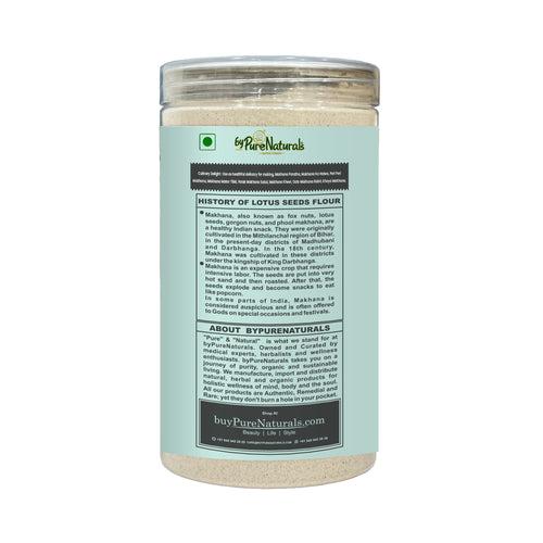 byPurenaturals Makhana Atta - Fox Nuts Flour - GLUTEN FREE READY TO USE ATTA  300gm