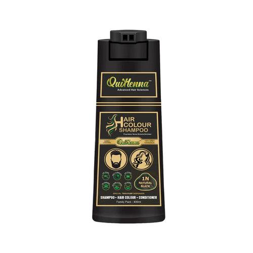 QuikHenna Ammonia Free Hair Colour Shampoo For Men and Women Natural Black