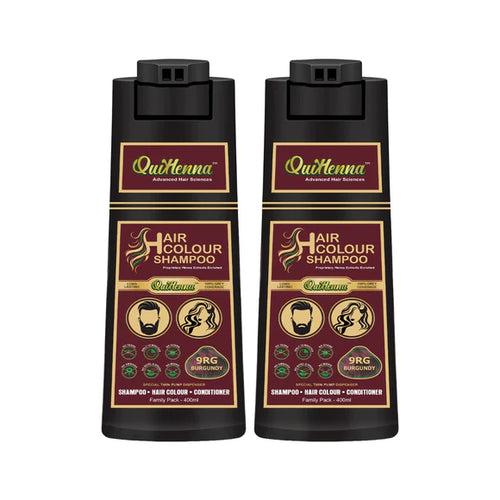 QuikHenna Ammonia Free Hair Colour Shampoo For Men and Women Burgundy