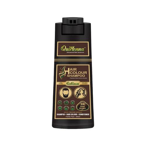 QuikHenna Ammonia Free Hair Colour Shampoo For Men and Women Dark Brown