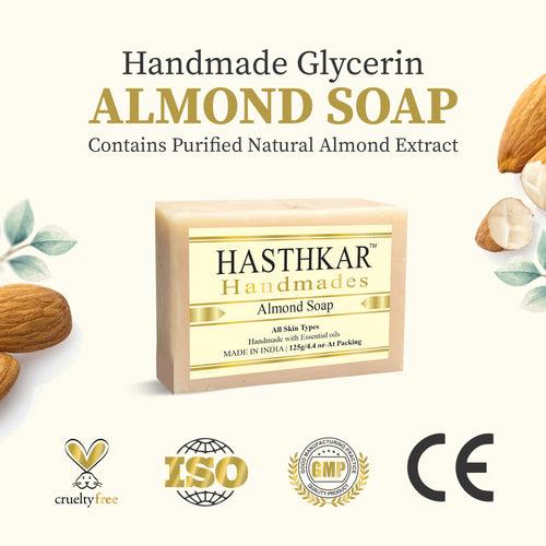 Hasthkar Handmades Glycerine Natural Almond Soap 125Gm