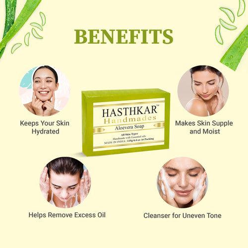 Hasthkar Handmades Glycerine Natural Aloevera Soap 125Gm