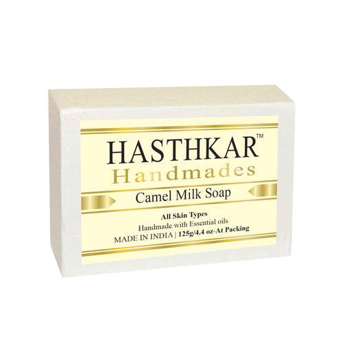 Hasthkar Handmades Glycerine Natural Camel milk Soap 125Gm Pack of 4