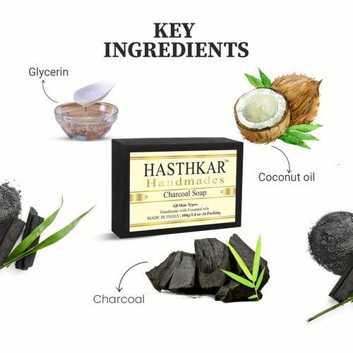 Hasthkar Handmades Glycerine Natural Charcoal Soap 100Gm