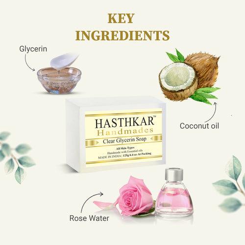 Hasthkar Handmades Glycerine Natural Clear glycerin Soap 125Gm