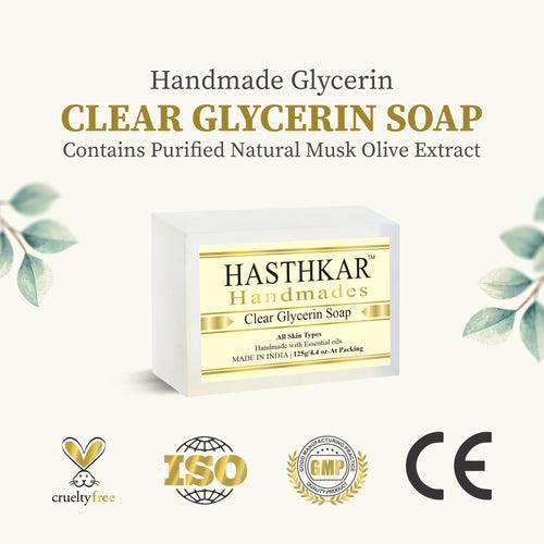 Hasthkar Handmades Glycerine Natural Clear glycerin Soap 125Gm