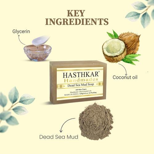 Hasthkar Handmades Glycerine Natural Dead sea mud Soap 125Gm