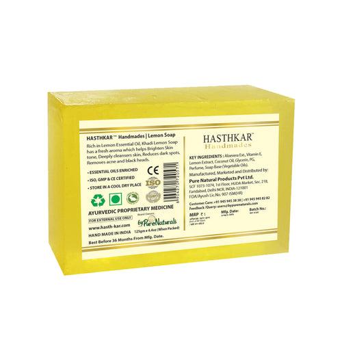 Hasthkar Handmades Glycerine Natural Lemon Soap 125Gm