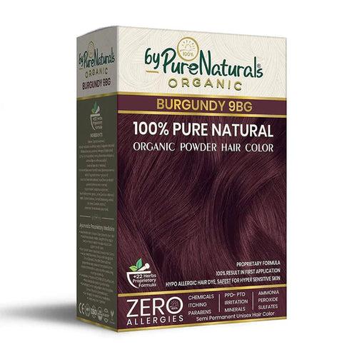 byPureNaturals 100% Pure Natural Powder Hair Colour Burgundy 9BG