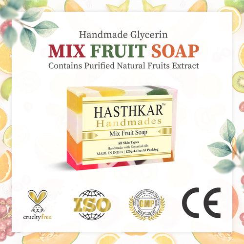 Hasthkar Handmades Glycerine Natural Mix fruit Soap 125Gm