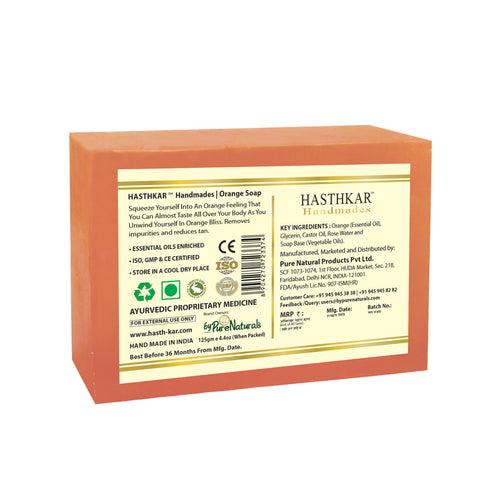 Hasthkar Handmades Glycerine Natural Orange Soap 125Gm