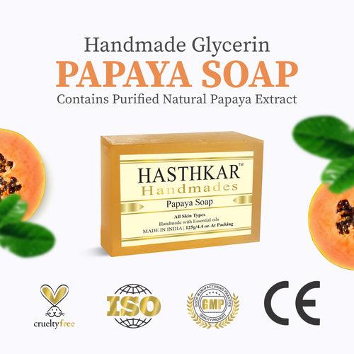 Hasthkar Handmades Glycerine Natural Papaya Soap 125Gm