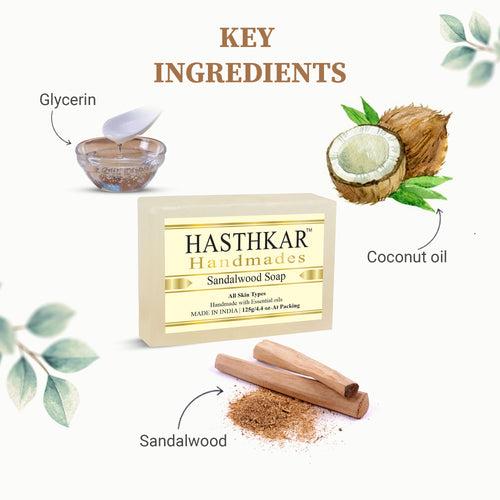 Hasthkar Handmades Glycerine Natural Sandalwood Soap 125Gm