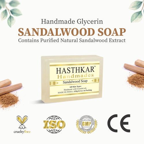 Hasthkar Handmades Glycerine Natural Sandalwood Soap 125Gm