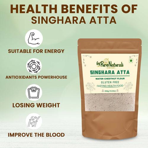 byPurenaturals Singhara Atta - Water Chestnut Flour- GLUTEN FREE READY TO USE ATTA 350gm