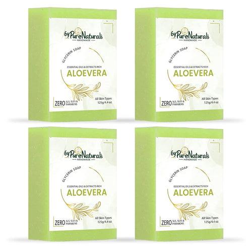 byPureNaturals Organic Aloevera Soap For Men Women 125gm