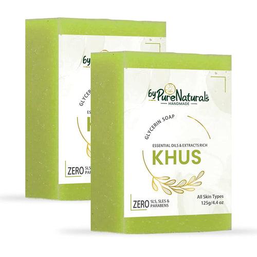 byPureNaturals Organic Khus Soap For Men Women 125gm