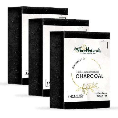 byPureNaturals Organic Charcoal Soap For Men Women 125gm