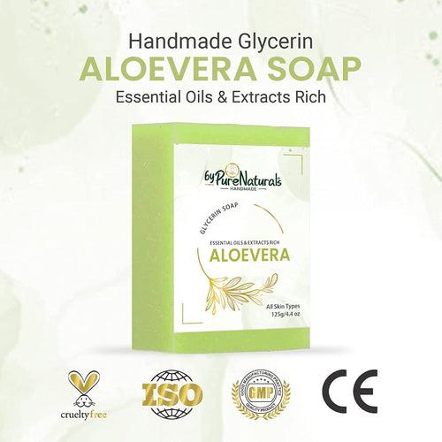 byPureNaturals Organic Aloevera Soap For Men Women 125gm