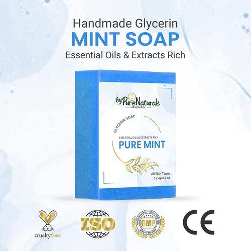 byPureNaturals Organic Mint Soap For Men Women 125gm