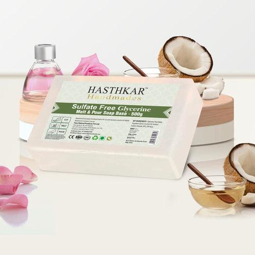 Hasthkar Handmades Clear Glycerine Soap Base Paraben Sls Free 500Gm