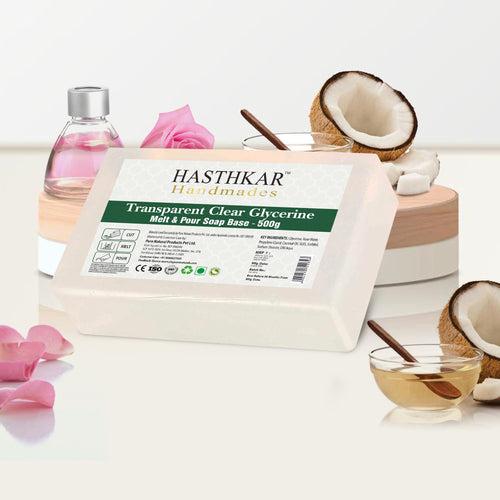 Hasthkar Handmades Clear Glycerine Pour & Melt Soap Base 500Gm Pack of 2