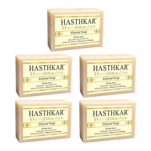 Hasthkar Handmades Glycerine Natural Almond Soap 125Gm