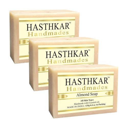 Hasthkar Handmades Glycerine Natural Almond Soap 125Gm