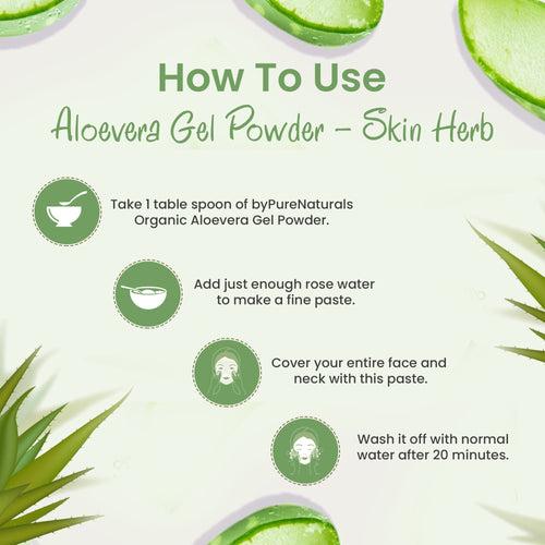 Organic Aloevera Gel Powder byPureNaturals