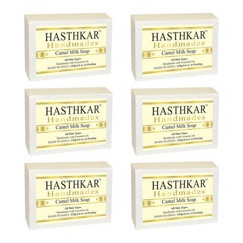 Hasthkar Handmades Glycerine Natural Camel milk Soap 125Gm Pack of 4