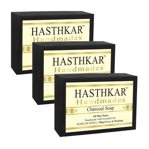 Hasthkar Handmades Glycerine Natural Charcoal Soap 100Gm