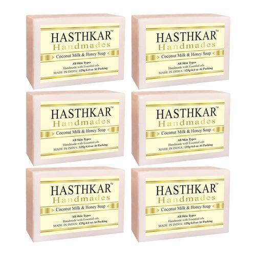 Hasthkar Handmades Glycerine Natural Coconut milk & honey Soap 125Gm