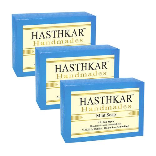 Hasthkar Handmades Glycerine Natural Mint Soap 125Gm