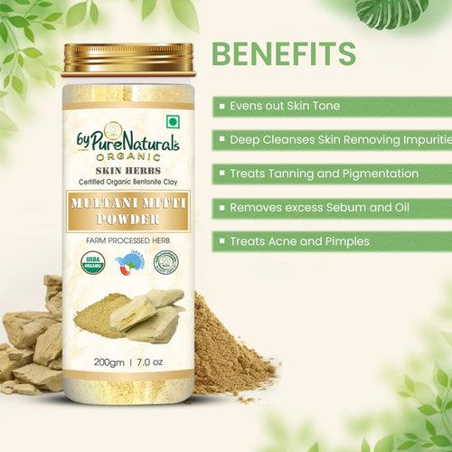 Organic Multani Mitti Powder byPureNaturals