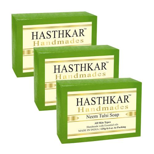 Hasthkar Handmades Glycerine Natural Neem tulsi Soap 125Gm