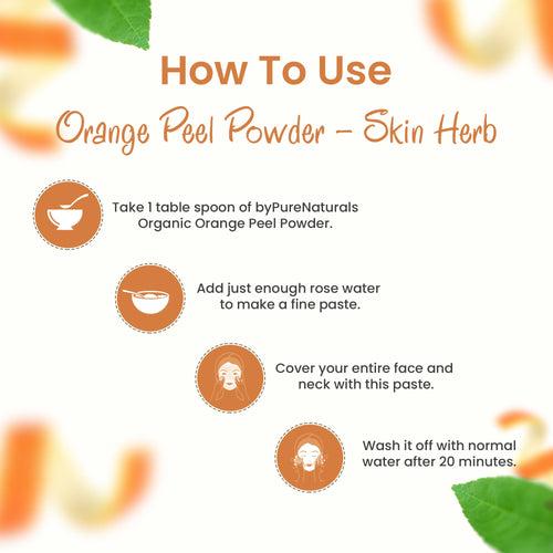 Organic Orange Peel Herb Powder byPureNaturals