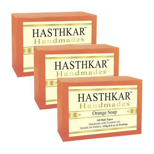 Hasthkar Handmades Glycerine Natural Orange Soap 125Gm