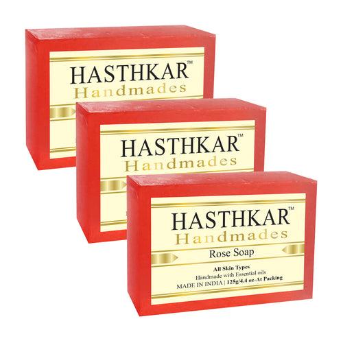 Hasthkar Handmades Glycerine Natural Rose Soap 125Gm