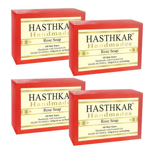 Hasthkar Handmades Glycerine Natural Rose Soap 125Gm