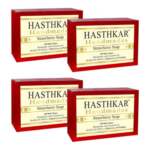 Hasthkar Handmades Glycerine Natural Strawberry Soap 125Gm