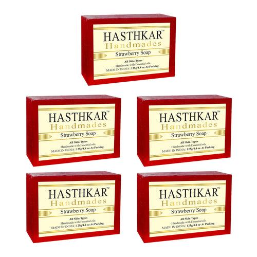 Hasthkar Handmades Glycerine Natural Strawberry Soap 125Gm