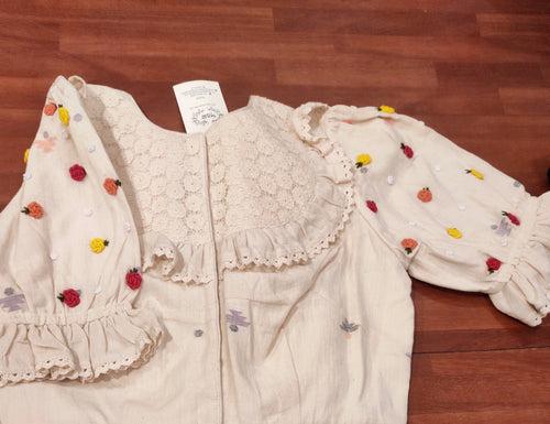 VINTAGE MULTI ROSE BLOUSE