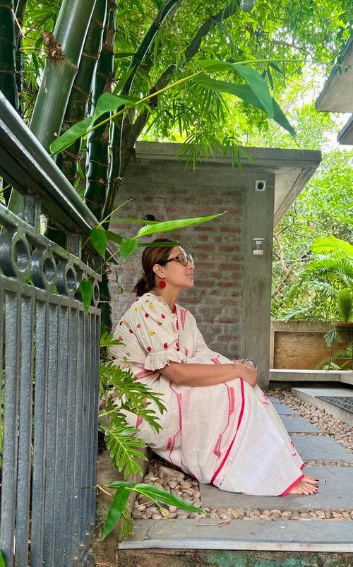 VINTAGE MULTI ROSE BLOUSE