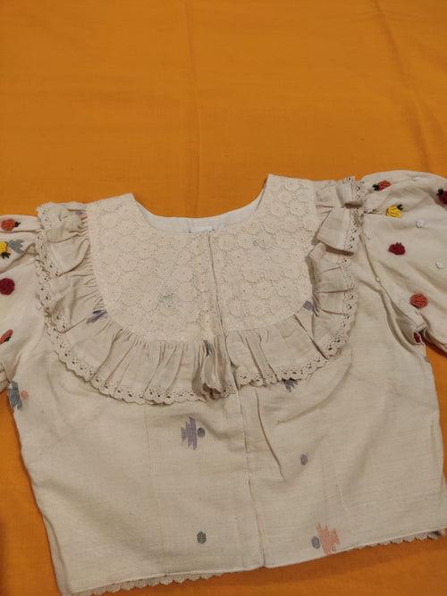 VINTAGE MULTI ROSE BLOUSE