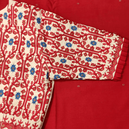 WHITE DAALIM PHOOL (BLOUSE)