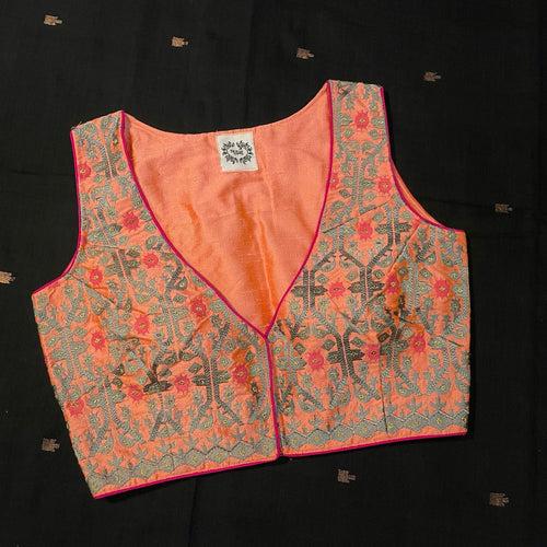 PEACH DAALIM PHOOL (BLOUSE)