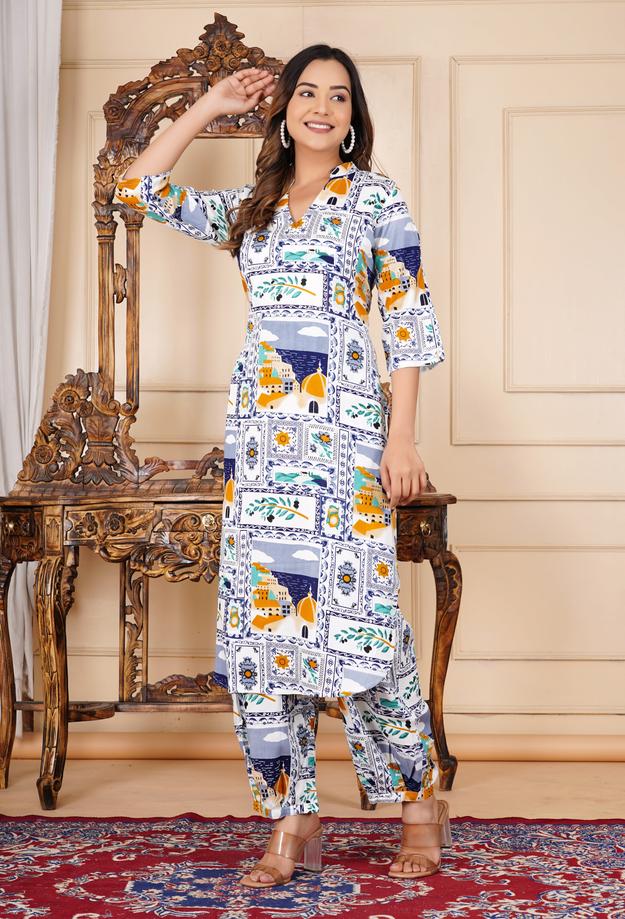 Designer Printed Coord Set