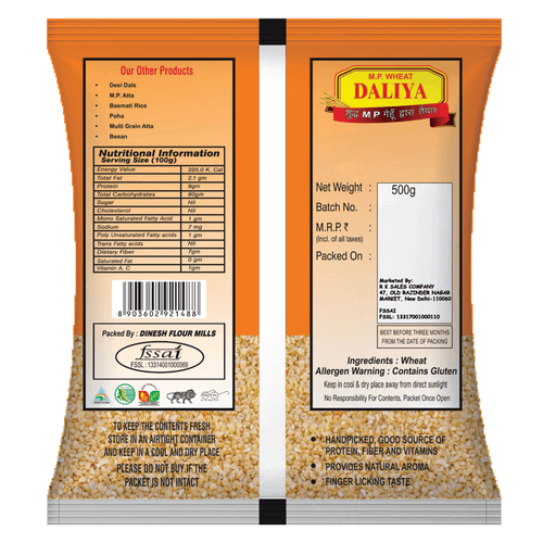 Daliya - Whole Wheat Porridge - Dinesh Flour Mills